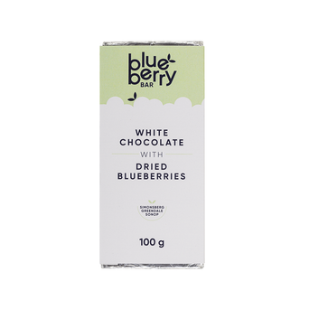 Blueberry White Chocolate with Dried Blueberries